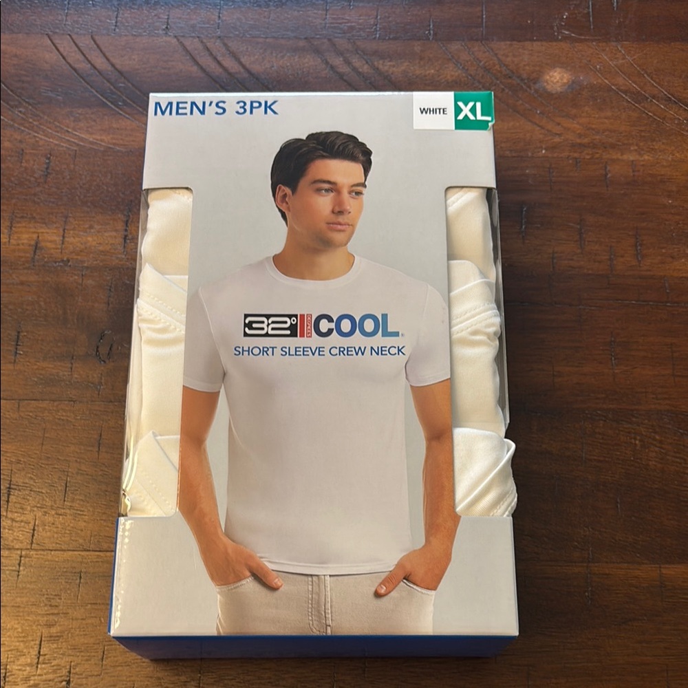 NWT 32 Degrees White Undershirts 3 Pack